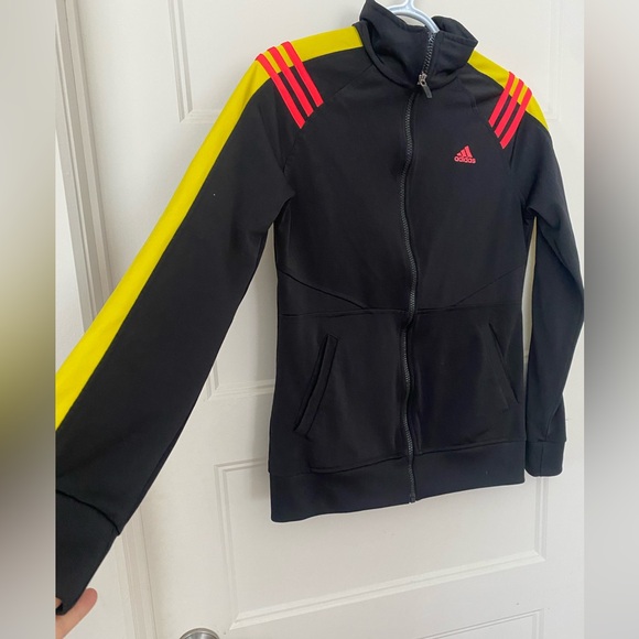 Adidas Climalite zip up track Jacket size Small - Picture 2 of 12